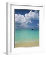 Still Turquoise Sea off Seven Mile Beach, Grand Cayman, Cayman Islands, West Indies-Ruth Tomlinson-Framed Photographic Print
