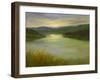 Still Waters at Sunset-Sheila Finch-Framed Art Print