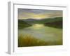 Still Waters at Sunset-Sheila Finch-Framed Art Print