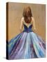 Still Woman In Dress-Lanie Loreth-Stretched Canvas