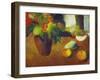 Stilleben Mit Begonie, Aepfeln Und Birne, 1914-Auguste Macke-Framed Giclee Print