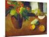 Stilleben Mit Begonie, Aepfeln Und Birne, 1914-Auguste Macke-Mounted Giclee Print