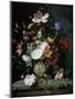 Stilleben Mit Blumenstrauss in Einer Terrakottavase, 1677-Jacob Van Walscapelle-Mounted Giclee Print