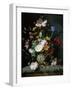 Stilleben Mit Blumenstrauss in Einer Terrakottavase, 1677-Jacob Van Walscapelle-Framed Giclee Print