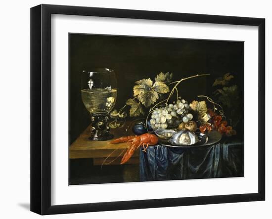 Stilleben Mit Hummer, Roemer, Muscheln Und Fruechten-Cornelis de Bryer-Framed Giclee Print