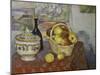 Stilleben Mit Obstkorb Und Suppenterrine 1888/1889-Paul Cézanne-Mounted Giclee Print