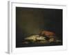 Stilleven Met Vissen En Een Kreeft-Theodule Augustin Ribot-Framed Art Print