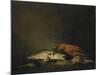 Stilleven Met Vissen En Een Kreeft-Theodule Augustin Ribot-Mounted Art Print