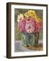 Stilleven Met Zinnias in Een Gemberpot-Floris Verster-Framed Art Print