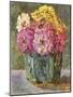 Stilleven Met Zinnias in Een Gemberpot-Floris Verster-Mounted Art Print