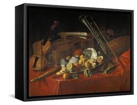 Stillleben Mit Musik-Instrumenten-Cristoforo Munari-Framed Stretched Canvas