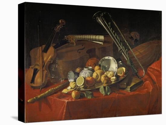 Stillleben Mit Musik-Instrumenten-Cristoforo Munari-Stretched Canvas