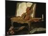 Stillleben mit Violine-Jean-Baptiste Oudry-Mounted Giclee Print