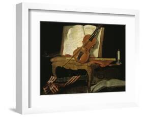 Stillleben mit Violine-Jean-Baptiste Oudry-Framed Giclee Print