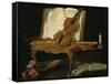 Stillleben mit Violine-Jean-Baptiste Oudry-Framed Stretched Canvas