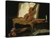 Stillleben mit Violine-Jean-Baptiste Oudry-Stretched Canvas