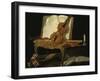 Stillleben mit Violine-Jean-Baptiste Oudry-Framed Giclee Print