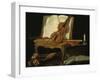 Stillleben mit Violine-Jean-Baptiste Oudry-Framed Giclee Print