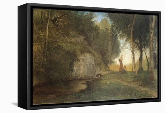 Stillness, Circa 1860-Antonio Fontanesi-Framed Stretched Canvas