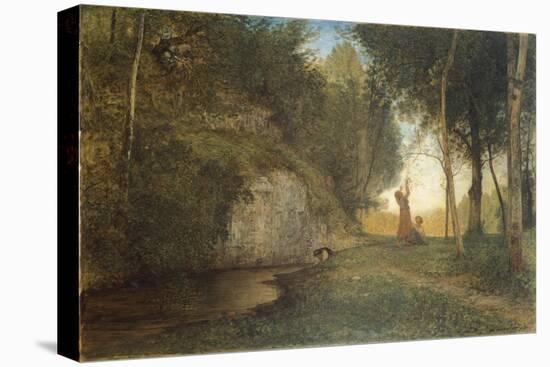 Stillness, Circa 1860-Antonio Fontanesi-Stretched Canvas