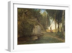 Stillness, Circa 1860-Antonio Fontanesi-Framed Giclee Print