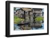 Stilt Cottages of Floating Village on Inle Lake, Shan State, Myanmar-Keren Su-Framed Photographic Print