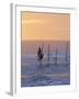 Stilt Fisherman at Weligama, South Coast, Sri Lanka, Asia-Peter Barritt-Framed Photographic Print