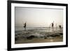 Stilt fisherman in Sri Lanka-Rasmus Kaessmann-Framed Photographic Print