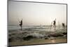 Stilt fisherman in Sri Lanka-Rasmus Kaessmann-Mounted Premium Photographic Print