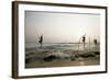 Stilt fisherman in Sri Lanka-Rasmus Kaessmann-Framed Photographic Print