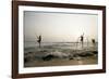 Stilt fisherman in Sri Lanka-Rasmus Kaessmann-Framed Photographic Print