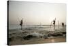 Stilt fisherman in Sri Lanka-Rasmus Kaessmann-Stretched Canvas