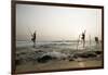 Stilt fisherman in Sri Lanka-Rasmus Kaessmann-Framed Photographic Print