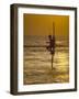 Stilt Fisherman (Pole Fisherman), Sri Lanka-Michael Busselle-Framed Photographic Print