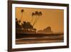 Stilt Fishermen at Sunrise-Alex Saberi-Framed Photographic Print