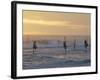 Stilt Fishermen at Weligama, South Coast, Sri Lanka, Asia-Peter Barritt-Framed Photographic Print