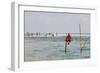 Stilt Fishermen, Dalawella, Sri Lanka, Indian Ocean, Asia-Christian Kober-Framed Photographic Print