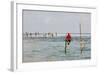 Stilt Fishermen, Dalawella, Sri Lanka, Indian Ocean, Asia-Christian Kober-Framed Photographic Print