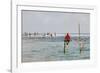 Stilt Fishermen, Dalawella, Sri Lanka, Indian Ocean, Asia-Christian Kober-Framed Photographic Print