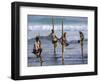 Stilt Fishermen, Weligama, Sri Lanka, Asia-Upperhall Ltd-Framed Photographic Print