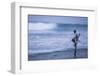 Stilt Fishing, a Stilt Fisherman in the Waves at Midigama Near Weligama, South Coast-Matthew Williams-Ellis-Framed Photographic Print