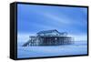 Stilt House on a Beach-Markus Lange-Framed Stretched Canvas