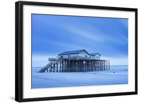 Stilt House on a Beach-Markus Lange-Framed Photographic Print