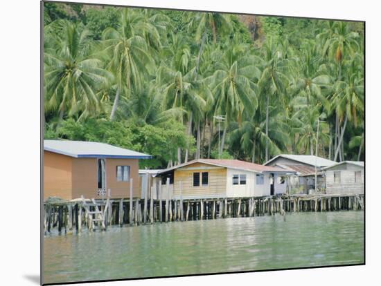 Stilt Houses of a Fishing Village, Sabah, Island of Borneo, Malaysia-Gavin Hellier-Mounted Photographic Print