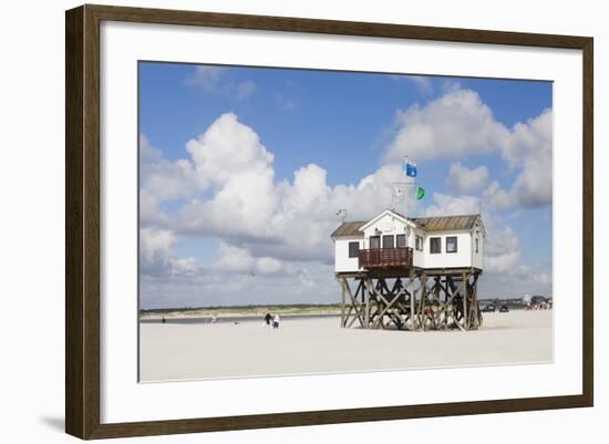 Stilt Houses on a Beach-Markus Lange-Framed Photographic Print