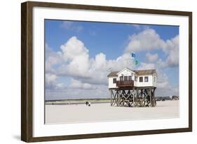 Stilt Houses on a Beach-Markus Lange-Framed Photographic Print