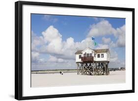 Stilt Houses on a Beach-Markus Lange-Framed Photographic Print