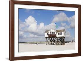 Stilt Houses on a Beach-Markus Lange-Framed Photographic Print