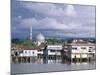 Stilt Village and State Mosque, Kota Kinabalu, Sabah, Island of Borneo, Malaysia-Robert Francis-Mounted Photographic Print