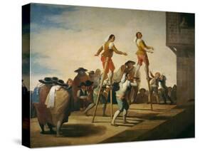 Stilts, 1791-1792-Francisco de Goya y Lucientes-Stretched Canvas